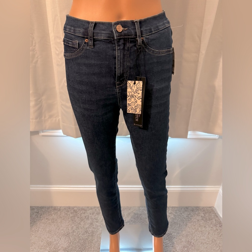 Cool Nanette Lepore size 4 skinny cropped Belle blue jeans NWT
